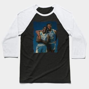 Sam Perkins and Michael Jordan in North Carolina Baseball T-Shirt